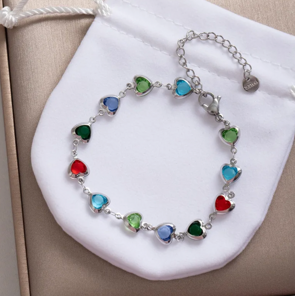 Minimalist Heart Stainless Steel Bracelet for Women