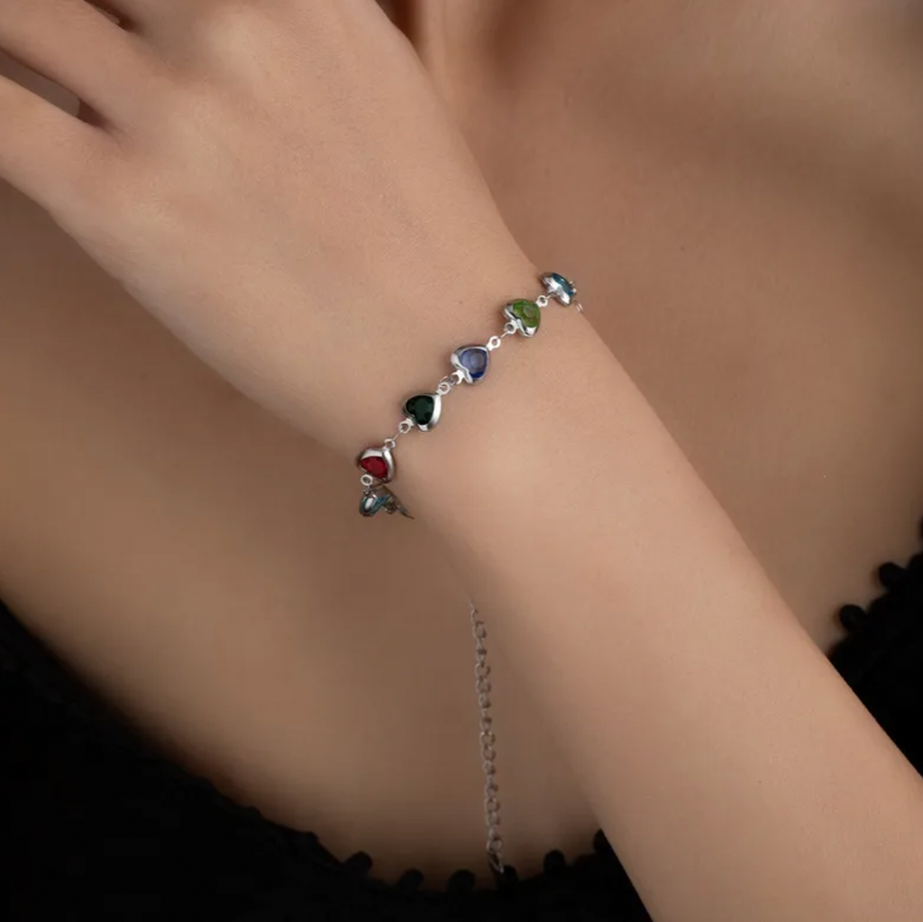 Minimalist Heart Stainless Steel Bracelet for Women