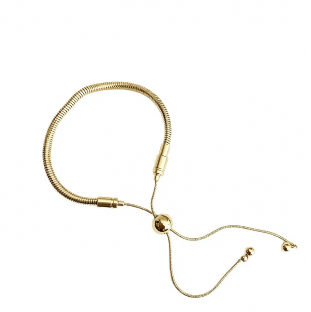 Butterfly Titanium Steel Snake Chain Bracelet for Women