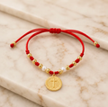 Cross Beaded 304 Stainless Steel Bracelet for Women